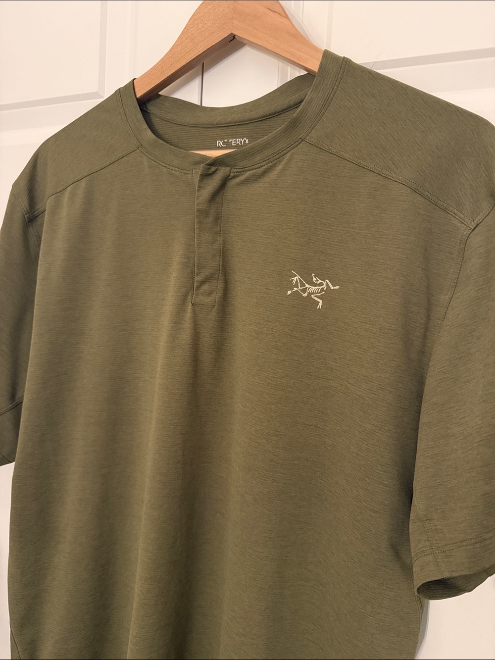 Arcteryx Kadem Men’s Short Sleeve Henley XL Olive Green